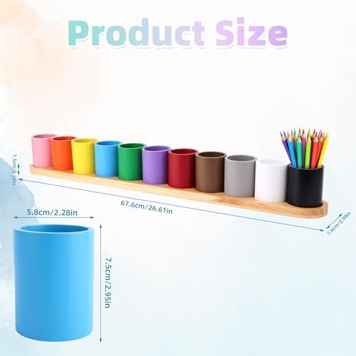 Wooden Colored Pencil Holder, Crayon Holder - Image 2