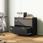 DEVAISE 2 Drawer Lateral File Cabinet, Assembly Required - Image 2