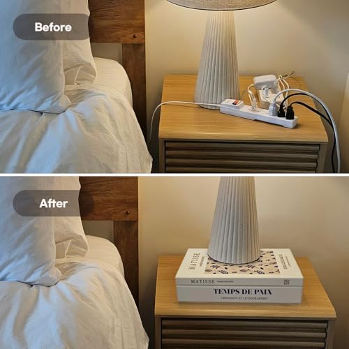 Decorative Cable Management Box - Book Shape Cord Organizer Box with Magnetic Closure for Home & Office (GoghMonet, Slim) - Image 4