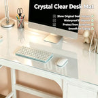 Clear Table Cover Protector 13.7x63in, 1mm Plastic Tablecloth - Image 2