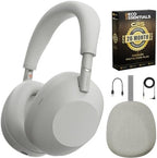 Sony WH-1000XM6/S Best Wireless Noise Canceling Headphones, Platinum Silver Bundle with Deco Essentials Exclusive CPS 26 Month Protection Pack | Official USA Partner Model by Unknown