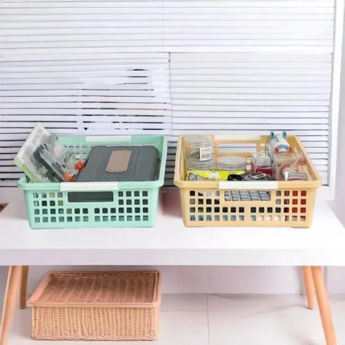 6 Pack Plastic Turn in Paper Trays for Classroom, Storage Bin Baskets - Image 6