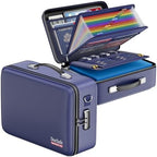 DocSafe Fireproof Document Box Hard Case with Lock ＆ Accordion File Folder by DocSafe