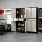 SUXXAN 71" Metal Garage Storage Cabinet with Pegboards,Drawers - Image 2