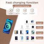 Wireless Charging Mouse Pad Firelison 2 in 1 Leather Multifunctional Office Desk Pad with Non-Slip Rubber Base, Waterproof Desk pad for Computers/Office/Work/Home/Decor（ 32" x 16"Buff - R） - Image 2