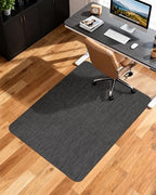 Soimeat Office Chair Mat for Hardwood Floor, 35.4" x 55" Non-Slip Desk Computer Chair Mat, PVC Floor Mat for Rolling Chair, Heavy Duty Wood/Tile Floor Protector Desk Rug for Home Office, Black by Soimeat