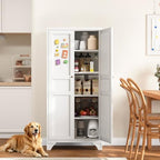 Yizosh Metal Storage Cabinet with 2 Doors and Adjustable Shelves by Yizosh