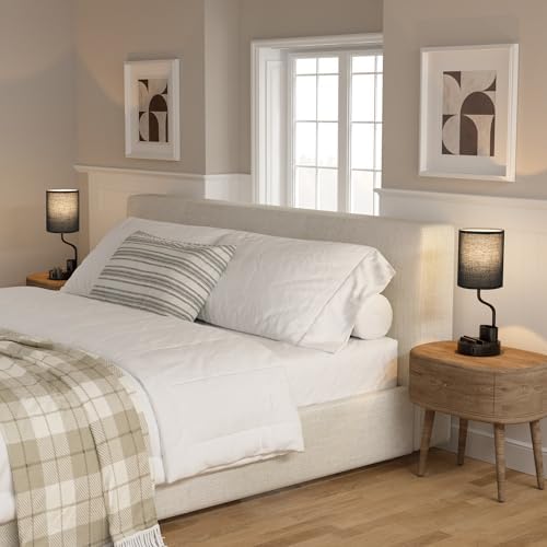 Fenmzee Bedside Lamps for Bedroom Set of 2 - Table Desk Lamp for Nightstand - Image 4