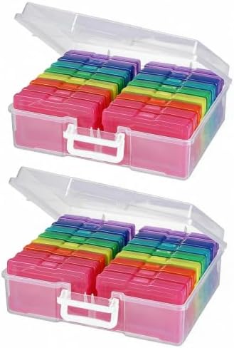 novelinks Photo Storage Boxes with Handle, Photo Organizers and Storage by novelinks