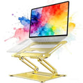 Urmust Adjustable Laptop Stand for Desk, 10-15.6“ Laptop Riser, Gold by Urmust