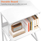 aboxoo Printer Stand for Desk to Save Space, Metal+Wood for Home Office - Image 5