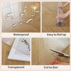 Clear Office Chair Mat for Hardwood Floor, 58 x 96 in Desk Floor Protector - Image 5