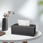 KINGFOM 5 PCS/SET Pu Leather Desk Organizer File Holder Accessories, Magazine Storage Rack+Desktop Pen&Pencil Holder+Tissue Box Cover+Leather Jewelry Accessories Tray - Image 6