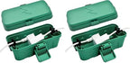 Hrensaw Small Weatherproof Electrical Connection Box(Inner 5.5 x 3 x 2.2inch),Outdoor Electrical Box,Waterproof Extension Cord Covers for Plug, Extension Cables, Holiday Lights,Green (Pack of 2) by Hrensaw