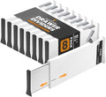 RAPTUROUS White Expandable Drawer Dividers (6" Tall, 13"-22" Long, 8 Pack - White) by Rapturous