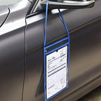 Geyee 80 Pack Job Ticket Holders 9x12 with Strap Hanging,Blue - Image 5