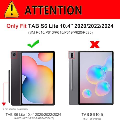 Leather Case for Samsung Galaxy Tab S6 lite 10.4" 2020/2022/2024 - Image 2