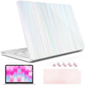 May Chen Compatible with MacBook Neo 13 inch Case 2026 Model A3404, Plastic Hard Shell,Keyboard Cover,Screen Protector,Dust Plug, for MacBook Neo 13" with A18 Pro Chip, Blue Strips by MayChen