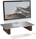 Aluminum Monitor Stand Riser with Wooden Legs, 15.75" Wide by CHENOMiNL