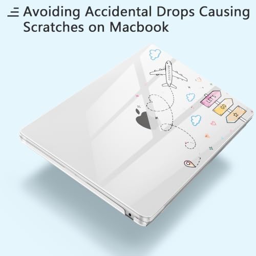 Case for MacBook Air 13 inch Case 2026, Travel Airplane - Image 3