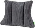Lumbar Support Pillow 3 Section Back Pillow Office Chair for Back Support Comfortable Lumbar Cushion for Car Seat Pain Relief Sofa Rest (Dark Grey) by Unknown