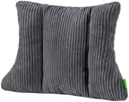 Lumbar Support Pillow 3 Section Back Pillow Office Chair for Back Support Comfortable Lumbar Cushion for Car Seat Pain Relief Sofa Rest (Dark Grey) by Unknown