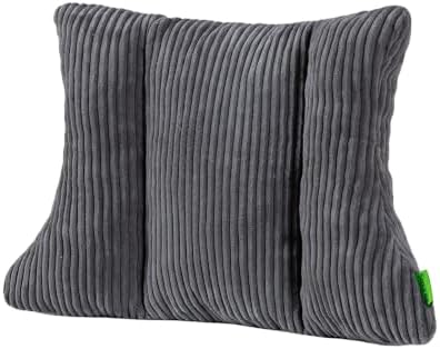 Lumbar Support Pillow 3 Section Back Pillow Office Chair for Back Support Comfortable Lumbar Cushion for Car Seat Pain Relief Sofa Rest (Dark Grey) by Unknown