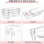 DILIBRA 16 Pcs Clear Extendable Drawer Organizer, Adjustable Drawer Storage - Image 5