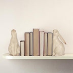 Creative Co-Op Decorative Resin Rabbit Bookends, Grey - Image 6