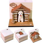 3D Calendar 2027, Tear-Away Desk Calendar, Paper Art Memo Pad, LED Light (Adorable pets) by Unknown