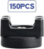 Yookeer 150 Pcs Magnetic Zip Tie Mount Cable Clips Black, 22 mm - Image 3