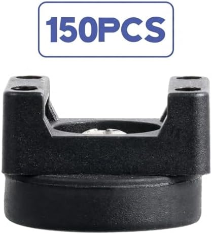 Yookeer 150 Pcs Magnetic Zip Tie Mount Cable Clips Black, 22 mm - Image 3