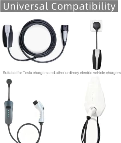 EV Charger Retractable Cord Reel, Sliding Ceiling Cableway, Overhead EV Charging Cable Organizer for 2-Car Garage, 6.6 ft Reach, Tesla NACS & J1772 Compatible - Image 5