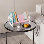 ELITEROO Tabletop Bookshelf, Simple Wood Book Organizer for Desk, Tilted Table Bookcase, Small Desktop Book Rack for Cookbook Display, Kids Reading, Office Storage, Pink - Image 2
