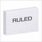 Oxford 41 (1000 PK) Ruled Index Cards, 4" x 6", White, 1,000 Cards (10 Packs of 100) (41) & Poly Index Card Guides, Alphabetical, A-Z, Assorted Colors, 4" x 6" Size, 25 Guides per Set (73154) - Image 3