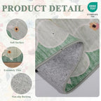 DUKINO 2x7 Runner Rug for Hallway, Washable Runner Rug Non Slip, Green - Image 5