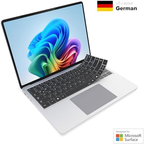 JCPal German Language Overlay Keyboard Cover for Microsoft Surface Laptop - Image 2