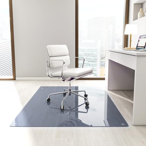 [Tempered Glass] 36" x 46" Glass Office Chair Mat for Carpet - Image 2