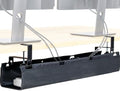 VIVO Black Clamp-on 31 in Fabric Cable Management Tray, DESK-AC31F-C by VIVO
