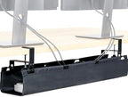 VIVO Black Clamp-on 31 in Fabric Cable Management Tray, DESK-AC31F-C by VIVO
