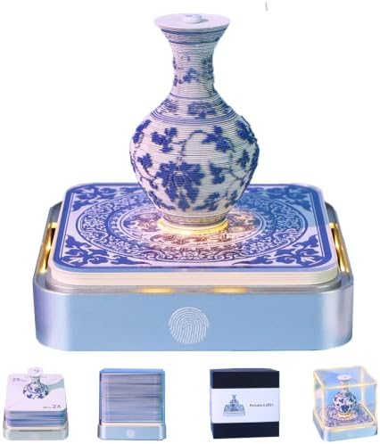 2027 3D Paper Carving Desk Calendar With LED Light by Divtada