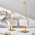 2 Pack Purse Holder Handbag Display Stand: Gold Hanger Rack for Bags, Purses, and Wreath, Adjustable Hook Stand for Tabletop, Closet, and Retail Use for Vendors - Image 2