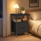 HOOBRO Printer Stand with File Drawer, 2 Tier Under Desk Printer Table - Image 7