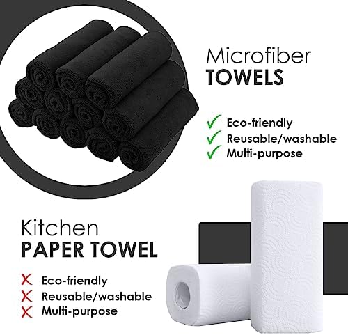 Avalon Towels Microfiber Cleaning Cloths (Value Pack of 48) - Size 16 x 16 Inches, Highly Absorbent Cleaning Rags, Lint Free, Reusable and Washable, Microfiber Towels for Cars - Image 7