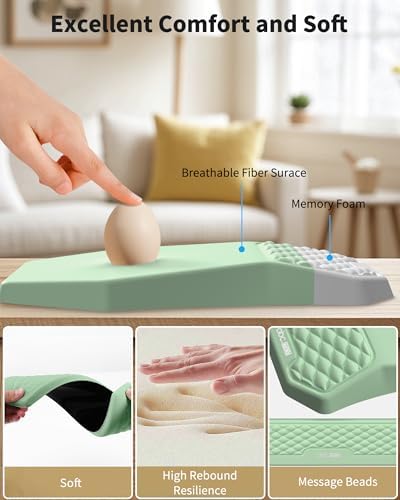 Ergonomic Mouse Pad with Wrist Rest & Keyboard Wrist Rest Support Set - Image 3