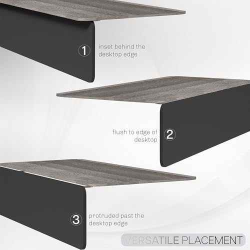 VIVO Laminate 59 x 12 inch Modesty Panel for Office Desk, 3 Configuration Options, Cable Management Organizer, Black, PP-LM60-B - Image 5