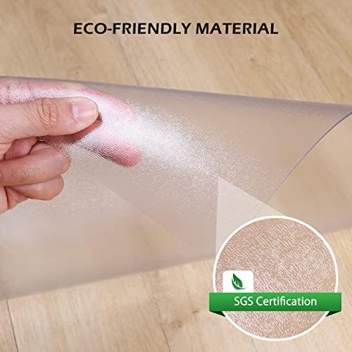 SALLOUS Chair Mat for Hard Floors, 60" x 75" Office Chair Mat for Hard Surface, Vinyl Floor Mat for Gaming Chairs, Multi-Purpose Floor Protector Desk Mat for Home Office (Clear) - Image 2