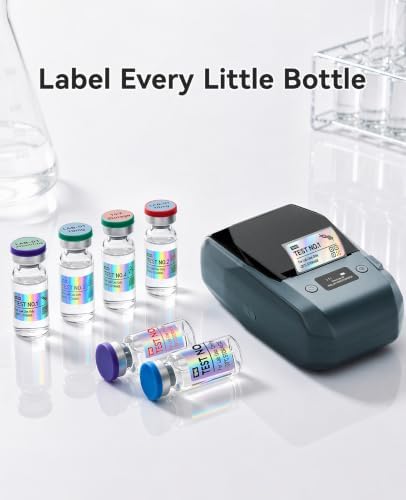 NIIMBOT M2 Label Maker for Vial, 300DPI Printing Sticker Printer, Blue - Image 2