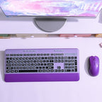 KOPJIPPOM Silent Wireless Keyboard and Mouse Combo - Keyboard with Large Print Cover, 2.4GHz Full-Sized Ergonomic Keyboard with Wrist Rest and Mouse for Laptop, PC, Notebook, Desktop - Image 3