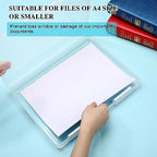 PerKoop 6 Pcs Clear Paper Storage Box,12.4 x 9.84 x 1.18 Inches,White - Image 4